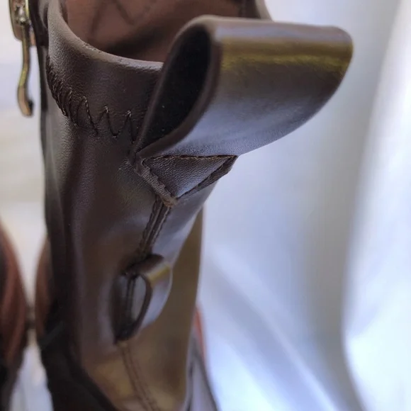 Public Desire Burgundy Zip Up Rounded Chunky Soled Ankle Boots Size 8 - Picture 11 of 13